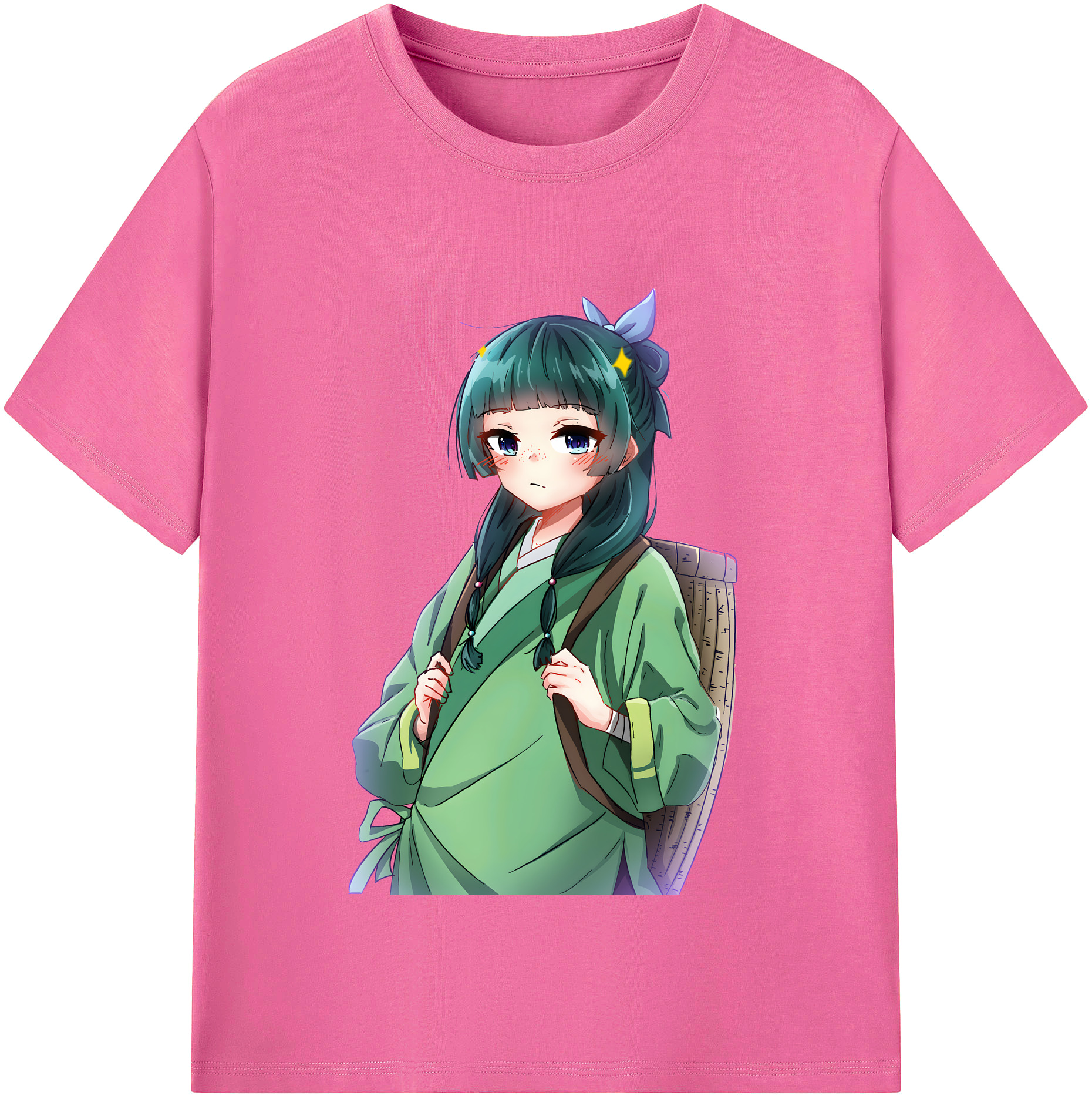 （画像用） 薬屋のひとりごと The Apothecary Diaries レディースカジュアルプリントTシャツ（綿100％）